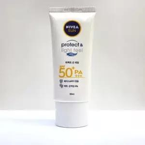 백탁없는선크림 NIVEA 프로텍트 수분진정 선크림 선세럼 90ml