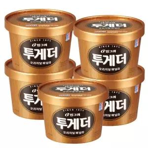 달콤한간식 어른간식 투게더 오리지널 바닐라 900ml 5개 /아이스크림