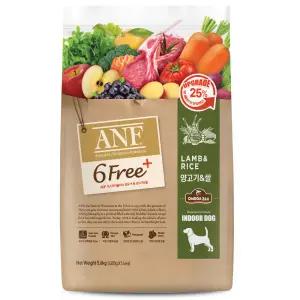 품 ANF 식스프리플러스 인도어 독 양고기쌀 5.6kg
