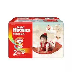 하기스 2026 매직컴포트 슬림 편안 자유로운움직임 밴드형 공용 2단계 54매X3팩