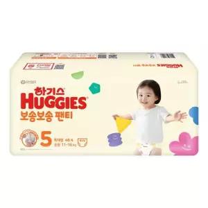 하기스 2024 보송보송 팬티 5단계 특대형 공용 46매 2팩