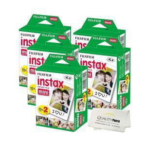 후지필름 미니 8 & 9 카메라용 INSTAX 인스턴트 필름 (흰색) 품질 사진 기준 극세사 천 (필름 시트 100장)