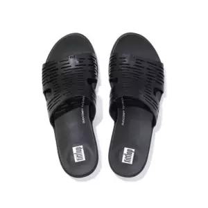 핏플랍 fitflop 핏플랍올블랙 레더 슬리퍼 FFSO2E213BB