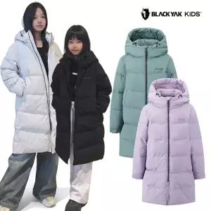 [롯데백화점]블랙야크 키즈 (택가259,000원)따뜻한 한겨울 가볍게 데일리 롱다운자켓[O코어롱다운자켓]
