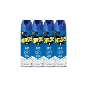 에프킬라 에어로졸 무향 500ml 4개
