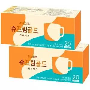 수프림골드 동서 맥심 슈프림골드 커피믹스 40T (20개입x2개)