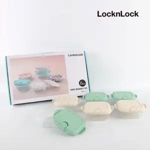 햇쌀밥용기 선물세트 300ml x 6개입 반찬통 찬통 밀폐 반 용기 음식 그릇 선물 명절