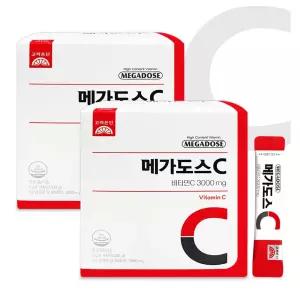고려은단 메가도스C 비타민C 3000 3g x 100포 2박스 비타민씨 고함량 G