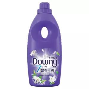 다우니 7일 지속 탈취파워 초고농축 섬유유연제 화이트티와 릴리 본품 1L 6개