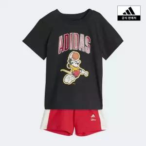 [아디다스키즈](대전신세계)[adidas kids] (A080-A100) 디즈니 미키 마우스 티셔츠 세트 (JZ7677)