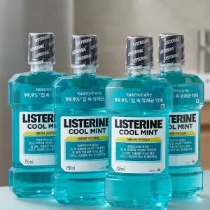 리스테린 쿨민트 750mL 4개