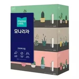 모나리자 미용티슈 250매x3입x4팩 559826