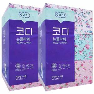 코디 뉴플라워 각티슈 250매 x12개