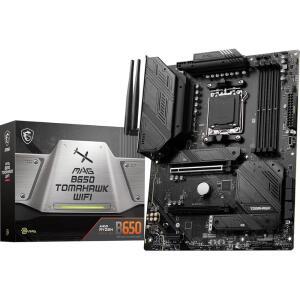 MSI MAG B650 토마호크 WiFi 게이밍 마더보드(AMD Ryzen 9000 /8000 /7000 시리즈 프로세서, AM5, DDR5, PCIe 4.0, M.2, SATA 6Gb /s, USB 3.2 2세대, HDMI /DP, Wi-Fi 6E, 블루투스 5.3, 2.5Gbps LAN, ATX)