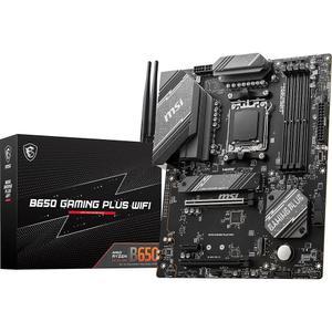 MSI B650 게이밍 플러스 WiFi 마더보드(AMD Ryzen 9000 /8000 /7000 시리즈 프로세서, AM5, DDR5, PCIe 4.0, M.2, SATA 6Gb /s, USB 3.2 2세대, HDMI /DP, Wi-Fi 6E, 블루투스 5.3, 2.5Gbps LAN, ATX)