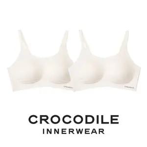 [크로커다일] 소프트핏 쉘론 스트랩 패드일체형 브라2종 오트밀 CDWBR5M09_2