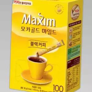 맥심 모카골드 블랙커피 커피만 100T