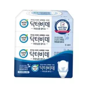 물티슈 깨끗한나라 닥터 비데 3플러스1입 화장실용