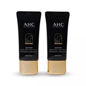 에이에이치씨 마스터즈 아쿠아 리치 선크림 SPF50+ 30ml 2개