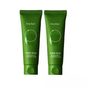 기초보습 비플레인 녹두 약산성 클렌징폼 160ml 2개