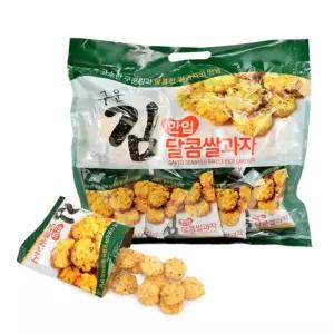 kimspp 고소하고 바삭하게 구운김 한입 달콤 쌀과자(250g) 개별포장 간식