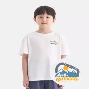 [아웃도어프로덕츠키즈]  에센셜 파노라마 반팔티셔츠 (아이보리) OD262ISS04_IVY