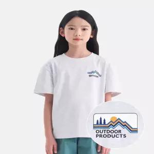 [아웃도어프로덕츠키즈]  에센셜 파노라마 반팔티셔츠 (멜란지 화이트) OD262ISS04_MWH