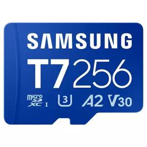 [삼성] 마이크로 SD카드 T7 256GB 갤럭시 블랙박스 닌텐도 액션캠 외장 메모리카드 256기가