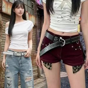 웨스턴스터드벨트 포인트 가찡 바지코디 액세서리 벨트 패션잡화 원피스 캐주얼벨트