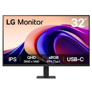 LG 32U631A-B 32인치 QHD (2560 x USB 컴퓨터 1440) 5ms, 리더 블랙 타입-C HDR10, IPS HDMI, 세이프, 15W 모니터, 100Hz, 모드, PD, 플리커