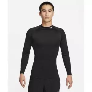 NIKE 프로 드라이 핏 피트니스 모크넥 긴소매 탑 M - 블랙:화이트 / FB7909-010 116617