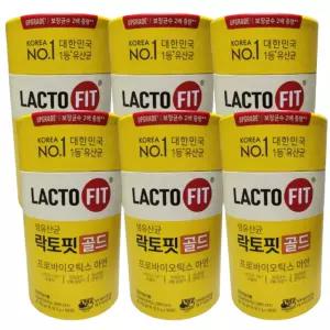 종근당 락토핏 골드, 50개입 6통