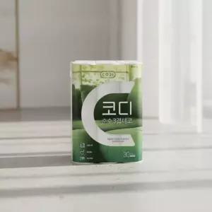 코디 순수 3겹 데코 30m 30롤 3팩 90롤 두루마리 화장지
