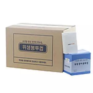 산업 종이 1BOX250매x16PK 위생 안전 봉투컵 용품 작업