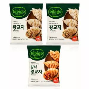 비비고 왕교자 1.05kg 2개 + 김치왕교자 1.05kg 1개