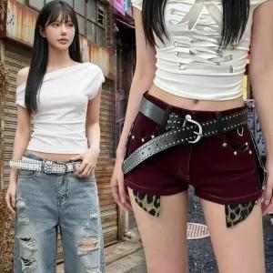 벨트 웨스턴스터드벨트 바지코디 포인트 액세서리 가찡 원피스 남성 패션잡화 캐주얼벨트 패션 남자