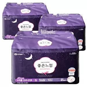 좋은느낌 오리지널 수퍼롱 오버나이트 10개입, 3팩 (총30개)