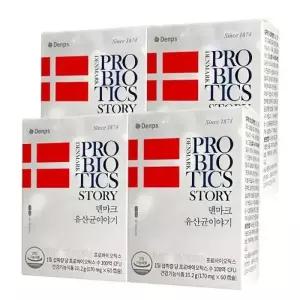 덴프스 덴마크 유산균 이야기 170mg 60캡슐 4개 프로바이오틱스