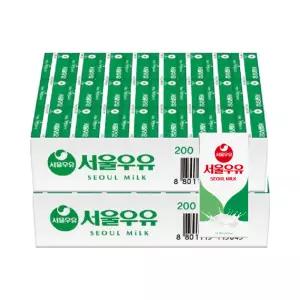 서울우유 멸균우유 200ml 24입+24입 (2박스)
