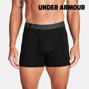 [언더아머][세일] 언더아머 팬티 t6- 1387425-001  남성 UA 퍼포먼스 코튼 6인치 Boxerjock 3장