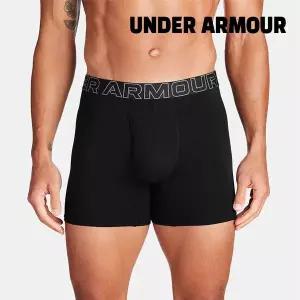 [하프클럽/언더아머]언더아머 팬티 /t6- 1387425-001 / 남성 UA 퍼포먼스 코튼 6인치 Boxerjock 3장