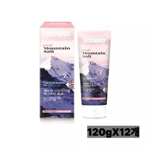 2080 퓨어마운틴 핑크 솔트 치약 120g 12개
