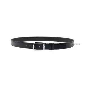 (몽블랑) SS26 남성 리버서블 레더 벨트 114412 BLACK BROWN