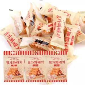 너츠스토리 브랜드관 전통과자 명가 참깨 꽈배기 500gx3(봉당/낱개포장약75입)