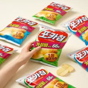 오리온 포카칩 오리지널 66g 5개 + 어니언 66g 5개
