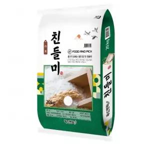 8799292978 푸드앤픽 친들미 25년 특등급 단일품종 쌀 백미 20kg, 1개
