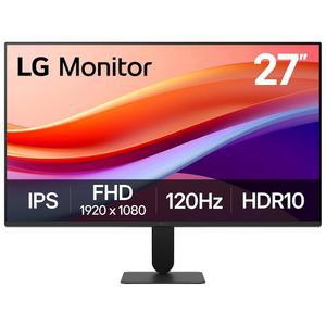 LG 27U411A-B 27인치 풀 HD(1920 x 1080) IPS 컴퓨터 모니터 120Hz HDR10 리더 모드 플리커 세이프 HDMI 슬림 스탠드 베이스 블랙
