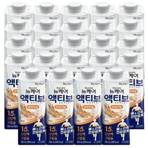 뉴케어 액티브 오리지널 200ml x 24팩 간편섭취 부모님선물 고단백음료 시니어 액상단백질