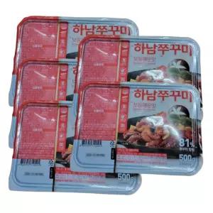 하남쭈꾸미 보통매운맛 500g(2-3인분) x 5팩 (2.5kg) 볶음 밀키트 간편식