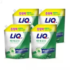 리큐 베이킹X구연산 찌든 때 올인원 1.8L+200ml, 4개